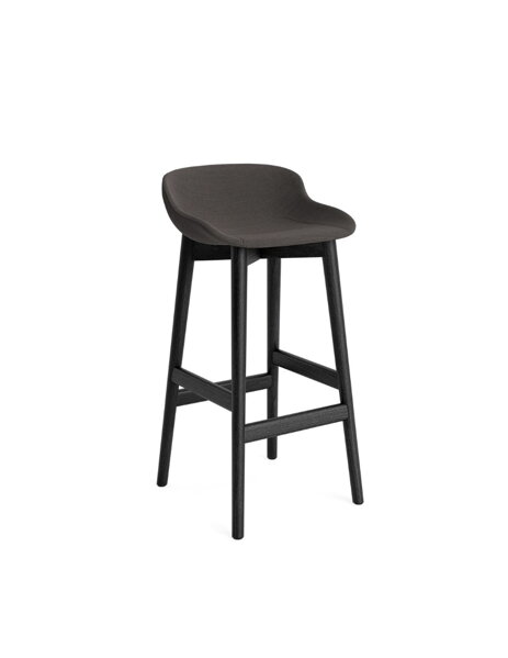Barová stolička Hyg Barstool, 75 cm – tmavosivá/čierny dub