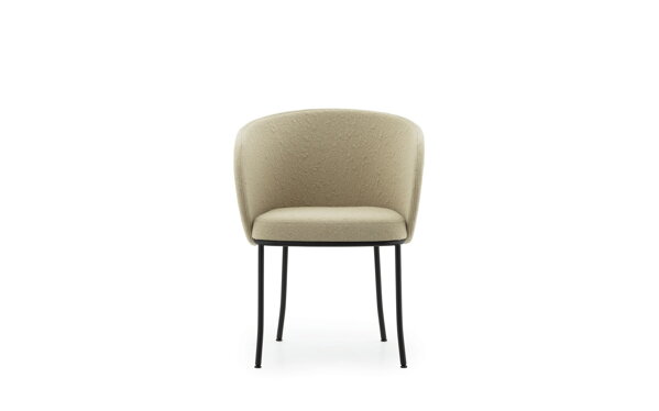 Kreslo Knit Armchair Sand – piesková/čierna oceľ