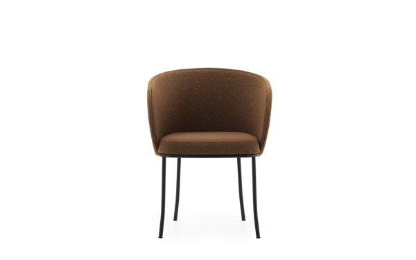 Kreslo Knit Armchair Brandy – hnedá/čierna oceľ