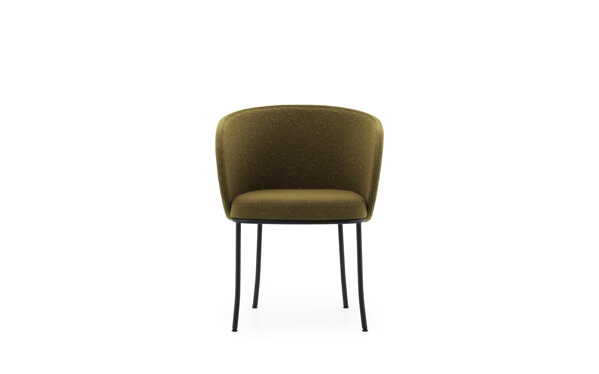 Kreslo Knit Armchair Olive – olivovozelená/čierna oceľ