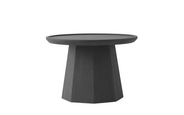 Príručný stolík Pine, veľký – tmavosivý