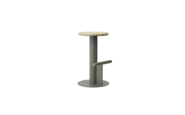 Barová stolička Pole Barstool, 65 cm – borovica/sivá