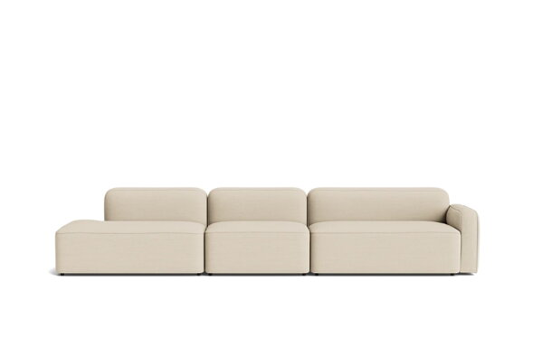 Modulárna pohovka Rope Right Armrest, 3-miestna – béžová