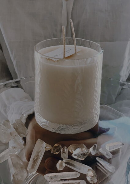 Vonná sviečka Jitřenka, divoké pivonky, 300 ml – číra