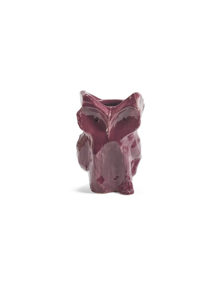 Váza After Midnight Owl Aubergine, XS – fialovohnedá