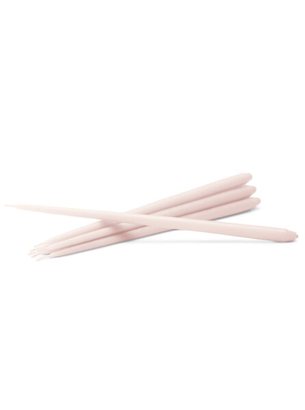 Kónická sviečka Taper Mellow Pink, 29 cm, set 6 ks – svetloružová