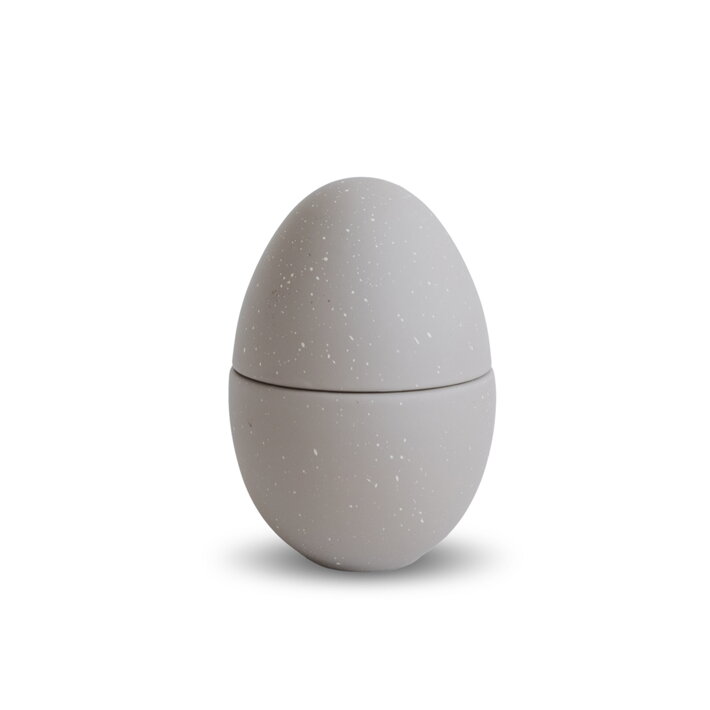 Keramické veľkonočné vajíčko v pieskovej farbe