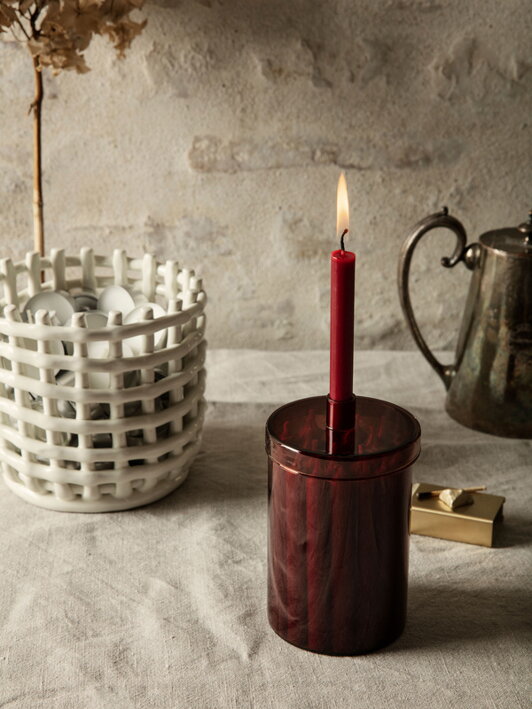 Dánske červené sviečky na každý deň adventu