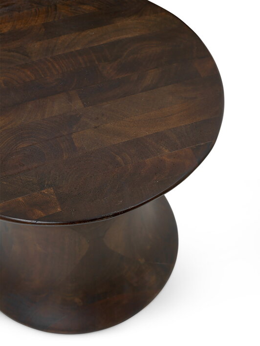 Príručný stolček z masívneho tmavého mangového dreva