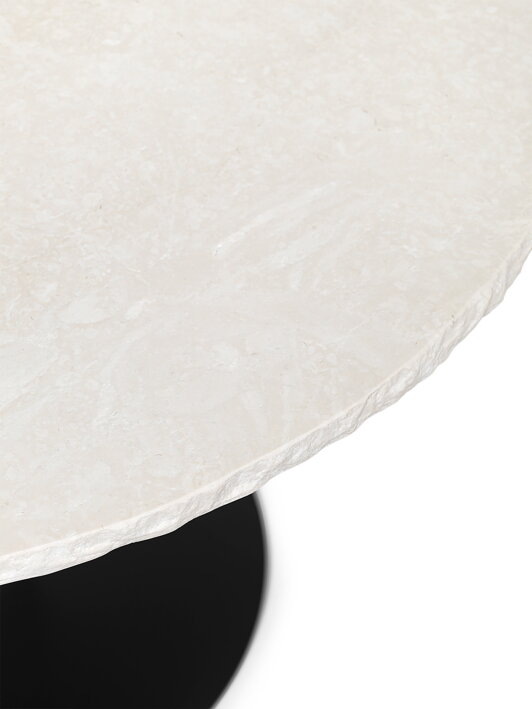 Luxusný dizajnový stolík z ručne opracovaného bieleho mramoru