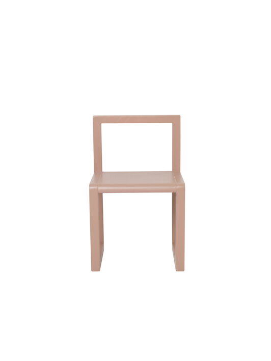 Minimalistická ružová stolička pre deti
