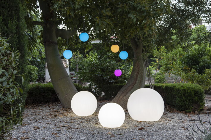 Dizajnové záhradné svietidlo 60 cm s technológiou Smarttech