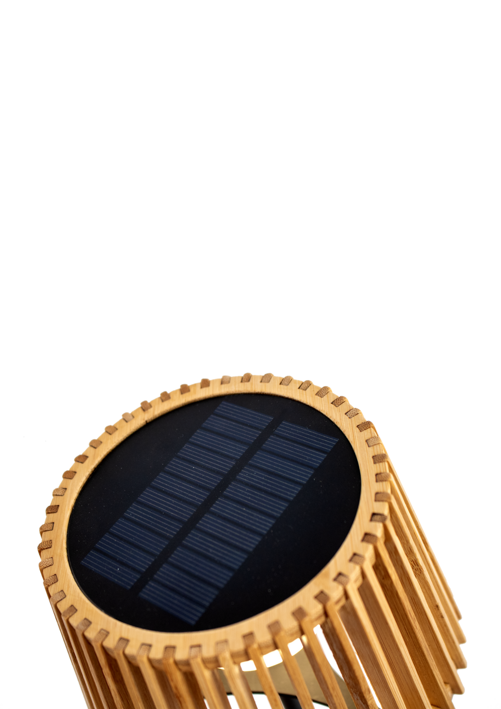 Detail solárneho panelu lampy