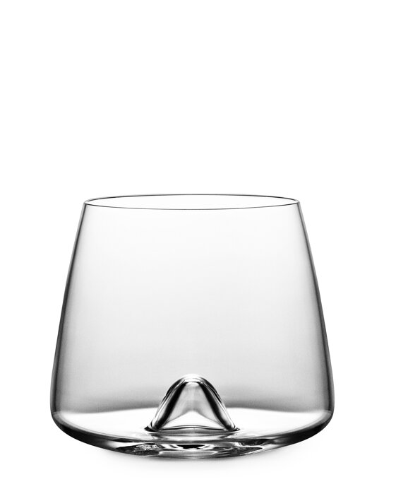 Oblý pohár na whisky s vypuklým dnom 