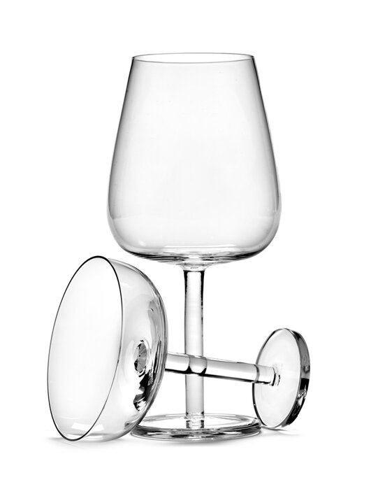 Luxusný oblý pohár na biele víno z odolného tvrdeného skla