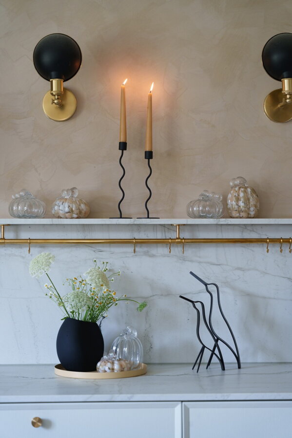 Pumpkin Confetti dekorációs tök, 14 cm – sárga