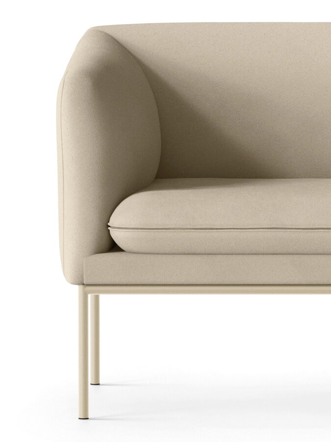 Luxusné pieskové kreslo s minimalistickým dizajnom