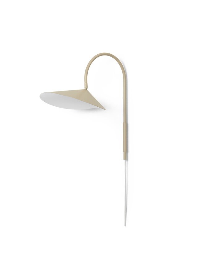 Dizajnová nástenná lampa z kašmírového kovu