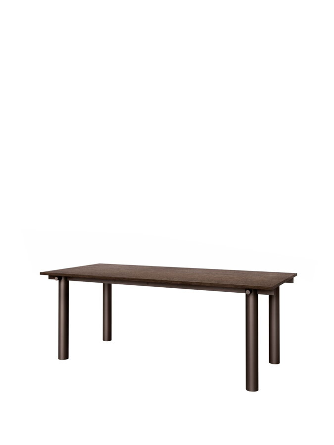 Atura étkezőasztal, 200 x 90 cm – sötétbarna/sötét pácolt tölgy