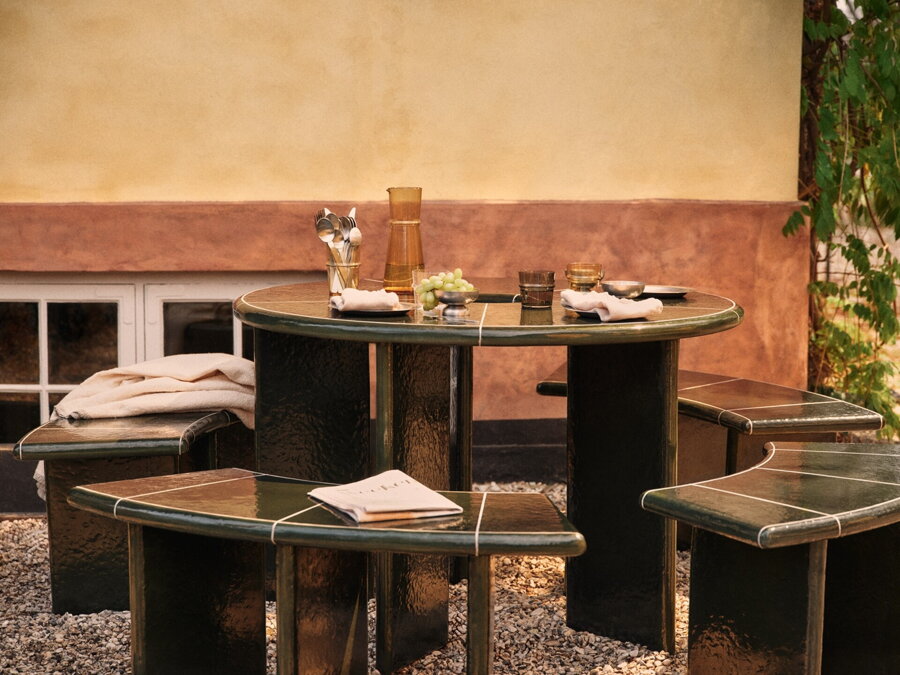 Deya íves pad – sötétzöld