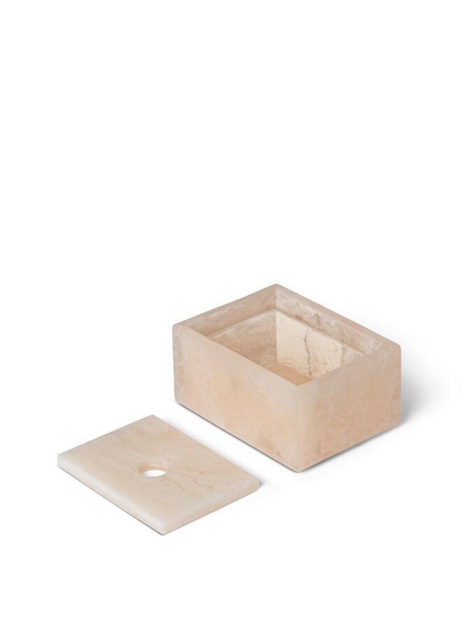 Ružový úložný box Mist Pearl s odnímateľným vekom. 