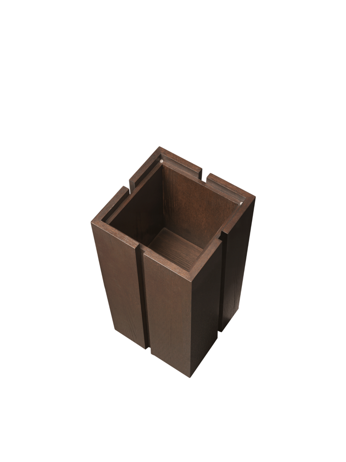 Parcel talapzat, 60 cm – sötét pácolt tölgy