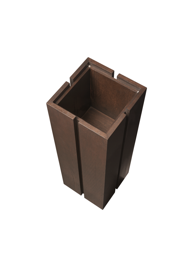 Parcel talapzat, 90 cm – sötét pácolt tölgy
