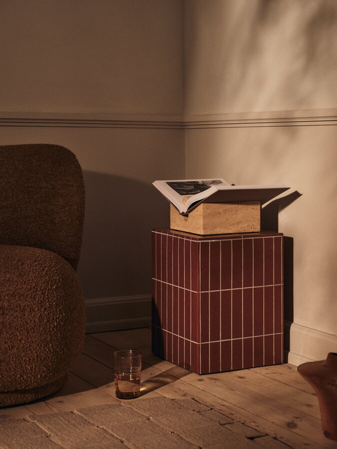 Pillar kisasztal – barna