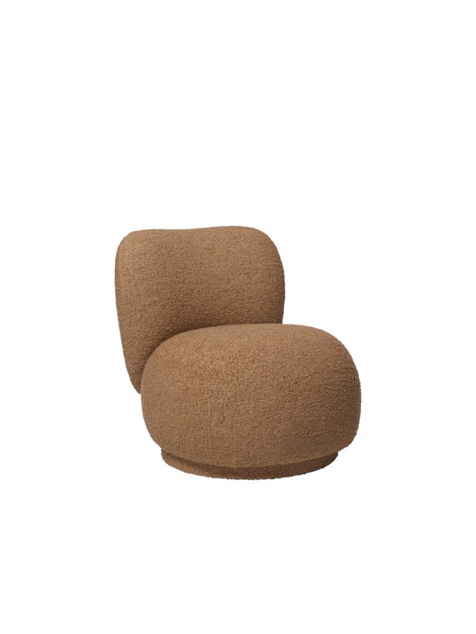 Rico Piccolo Raw Bouclé fotel, forgó – barna