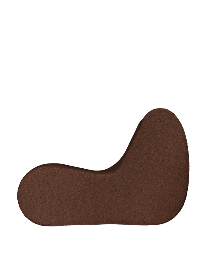 Rouli Pure Bouclé fotel centrális modul – sötétbarna