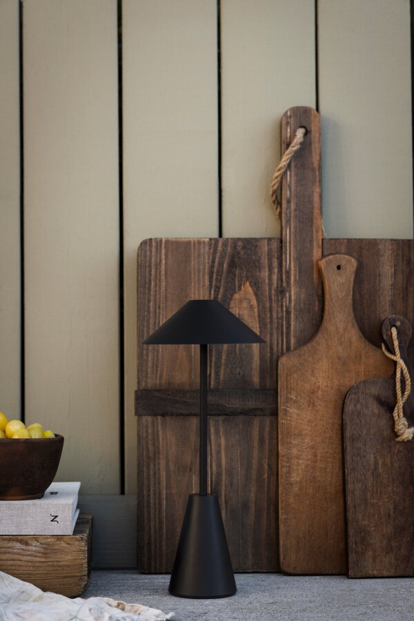 Cannes Black IP54 hordozható asztali lámpa – fekete