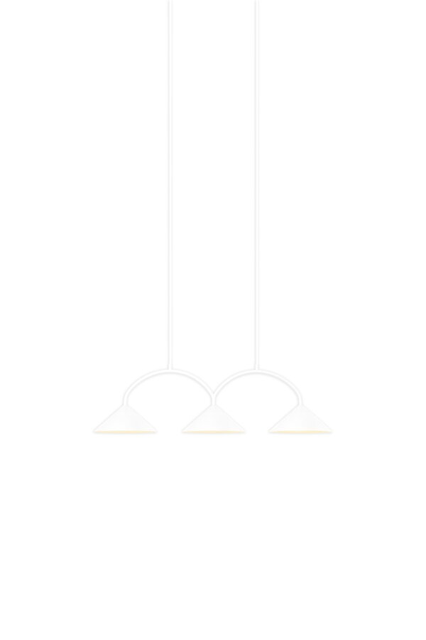 Curve 3 White függőlámpa – fehér