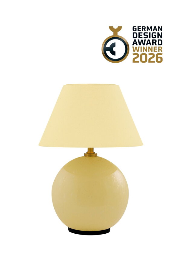 Prenosná stolová lampa Iris 16, Butter Yellow – svetložltá