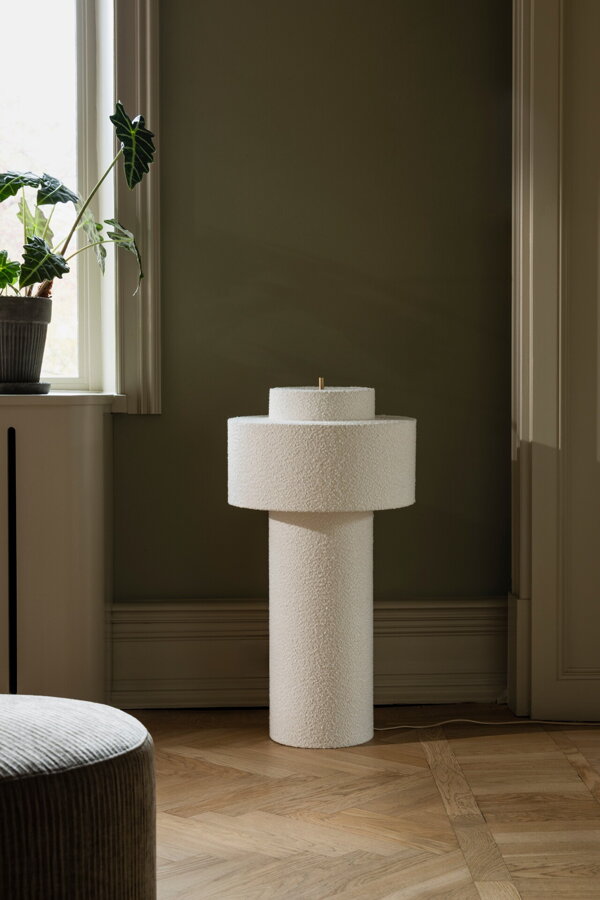 Noah 45 Bouclé allólámpa – fehér