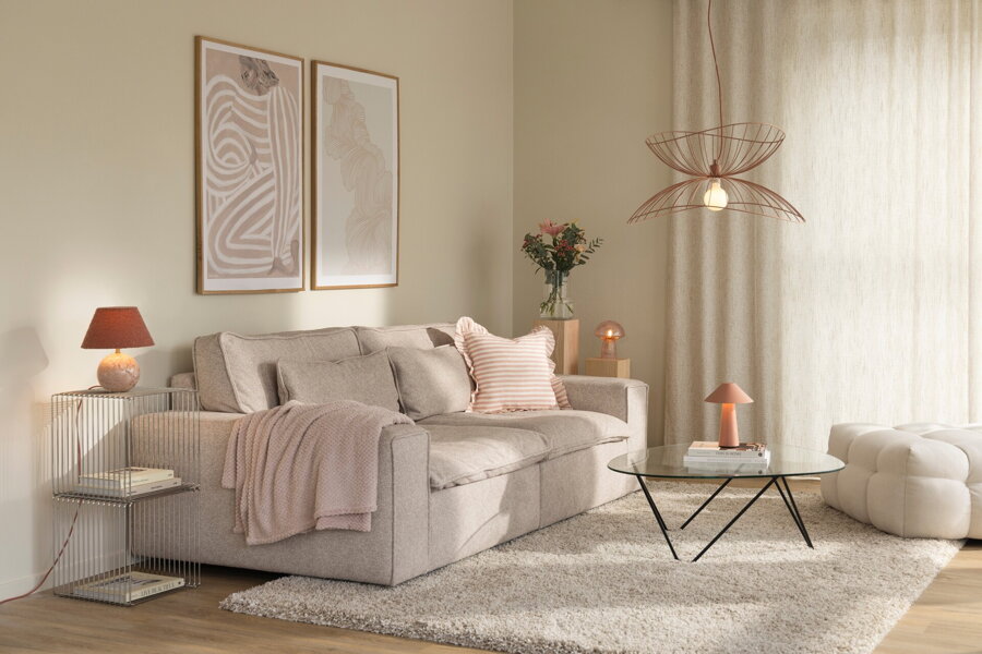 Závesná lampa Ray 70 Dusty Pink – ružová