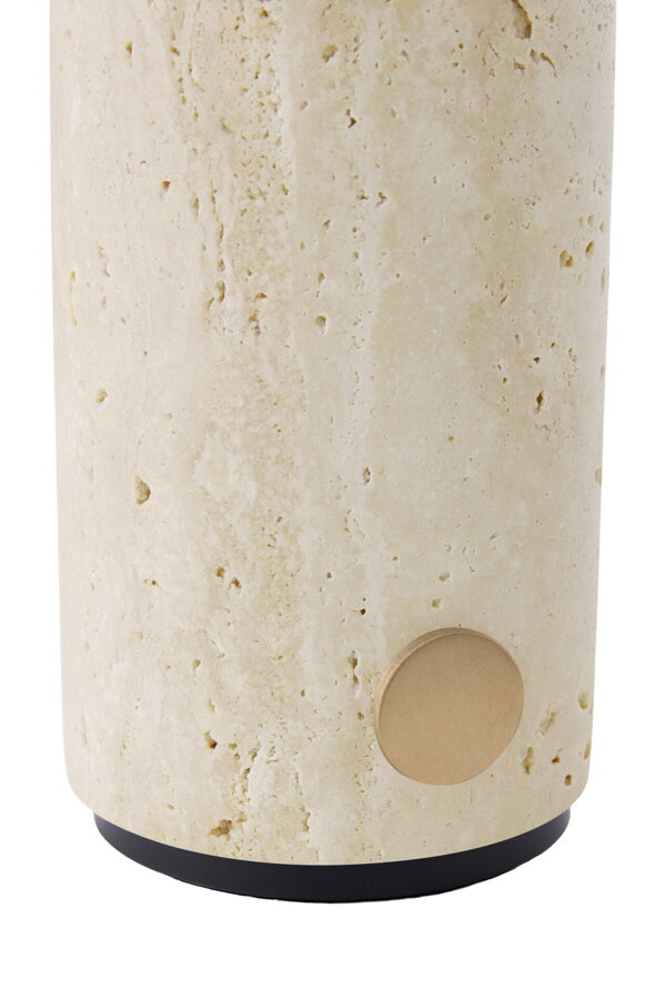 Prenosná stolová lampa Torrano – béžová/travertín