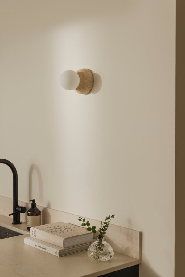 Torrano fali lámpa – bézs/travertin