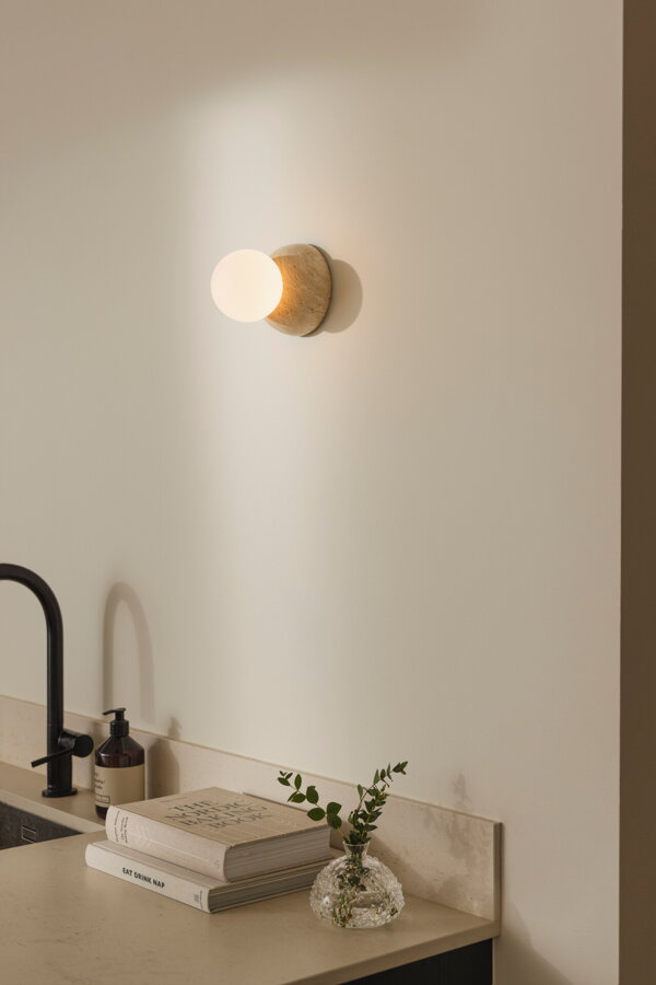 Torrano fali lámpa – bézs/travertin