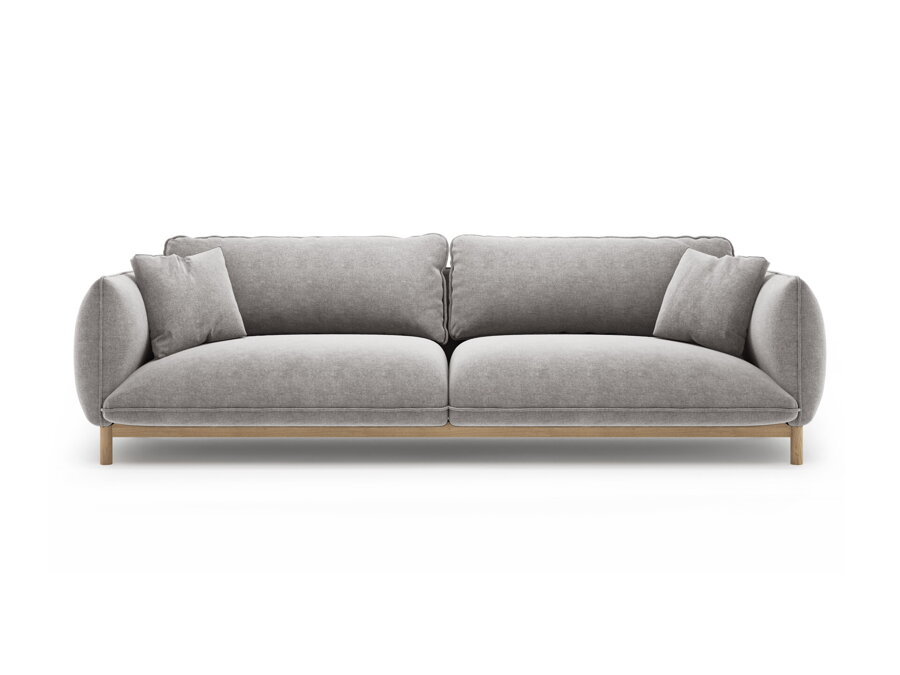 4-miestna pohovka Ada v čalúnení svetlej sivej farby.