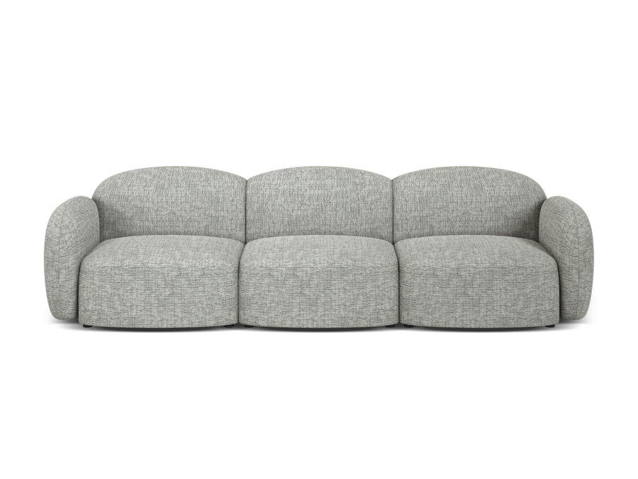 3-miestna modulárna pohovka Blair v čalúnení teplej sivej farby.