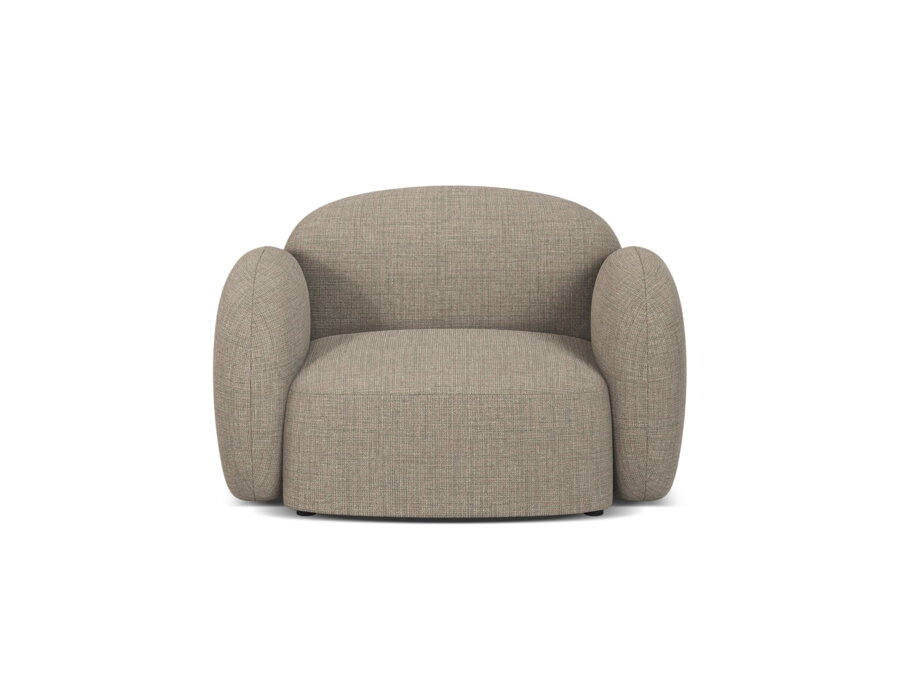 Kreslo Blair v čalúnení sivohnedej melanž farby.