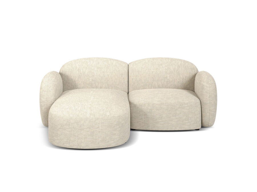 3-miestna modulárna sedačka Blair v čalúnení svetlej béžovej farby.