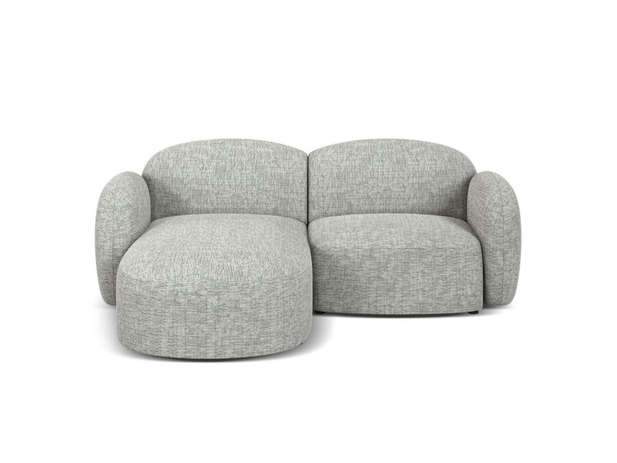 3-miestna modulárna sedačka Blair v čalúnení svetlosivej farby.