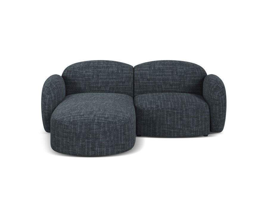 3-miestna modulárna sedačka Blair v čalúnení námorníckej modrej farby.