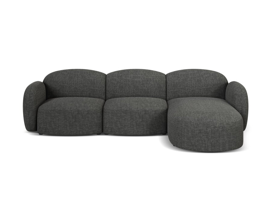 4-miestna modulárna sedačka Blair v čalúnení tmavosivej farby.