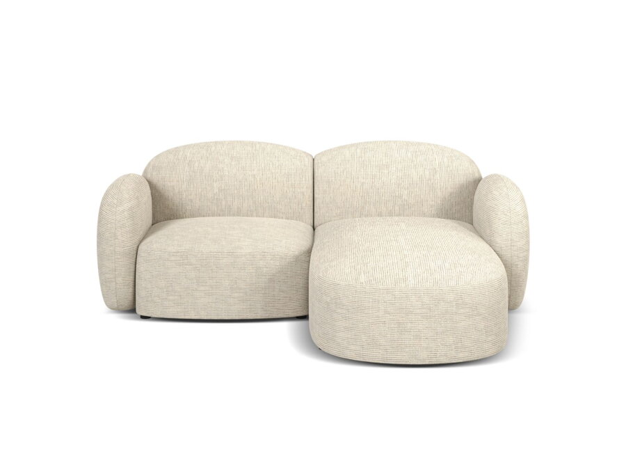 3-miestna modulárna sedačka Blair v čalúnení svetlej béžovej farby.