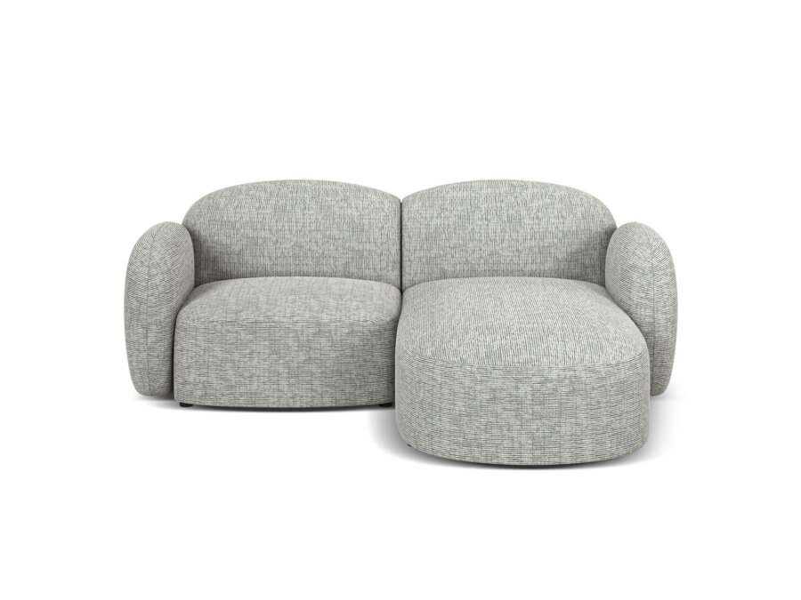 3-miestna modulárna sedačka Blair v čalúnení svetlosivej farby.