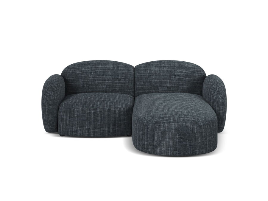 3-miestna modulárna sedačka Blair v čalúnení námorníckej modrej farby.