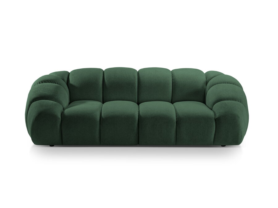 Zelená pohovka Diana v kvalite látky Structured fabric (Bubble 3).