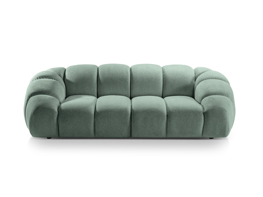 Pohovka Diana v kvalite látky Structured fabric (Bubble 3) a farebnom prevedení Mint.
